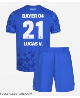 Günstige Bayer Leverkusen Lucas Vazquez #21 3rd trikot Kinder 2025-26 Kurzarm (+ Kurze Hosen)